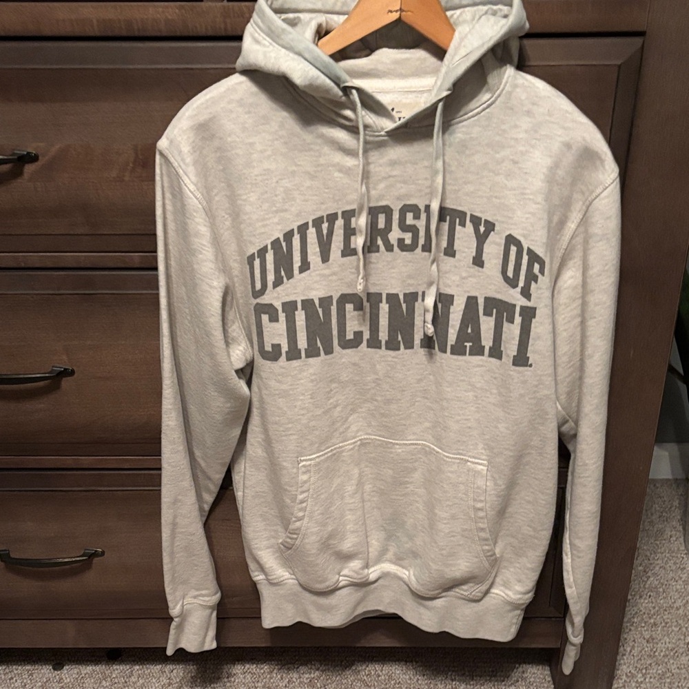 League University of Cincinnati Light Gray Hooded Sweatshirt